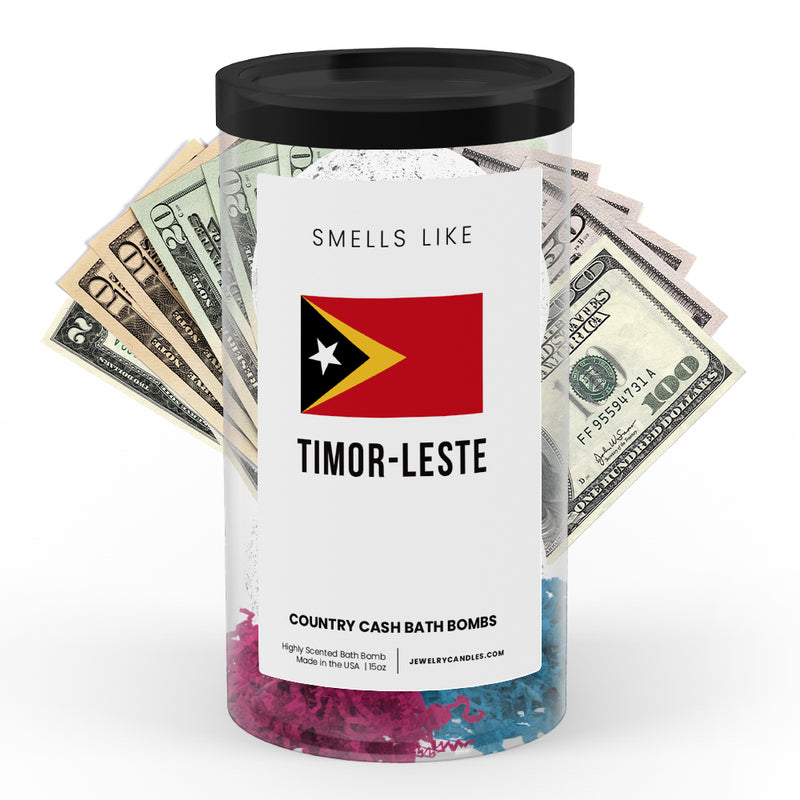 Smells Like Timor-Leste Country Cash Bath Bombs