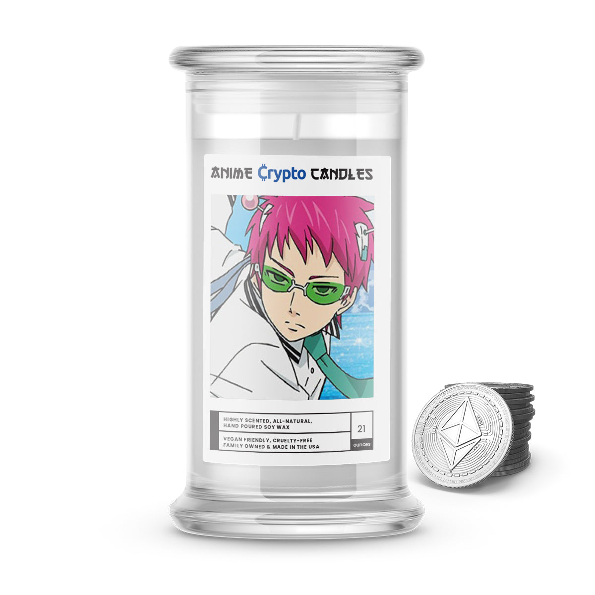 Saiki, Kusuo (斉木 楠雄) - Crypto Anime Candles