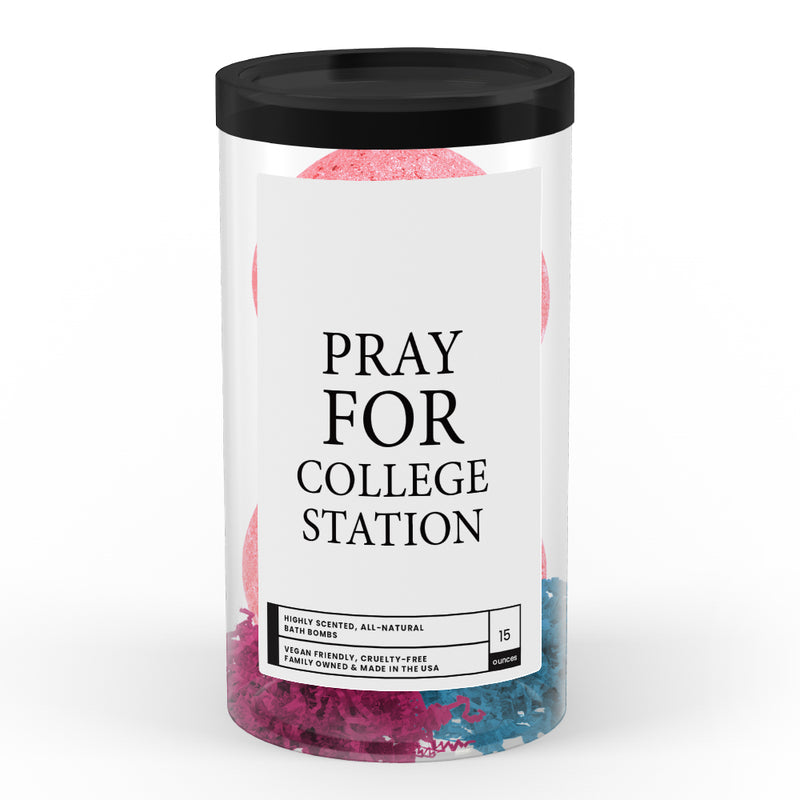 Pray For College Station Bath Bomb Tube