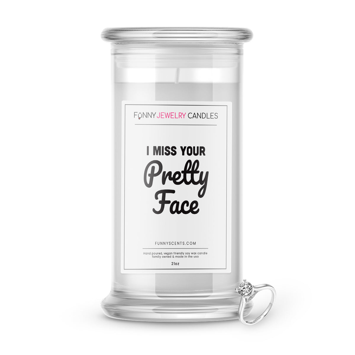 I Miss Your Pretty Face Jewelry Funny Candles