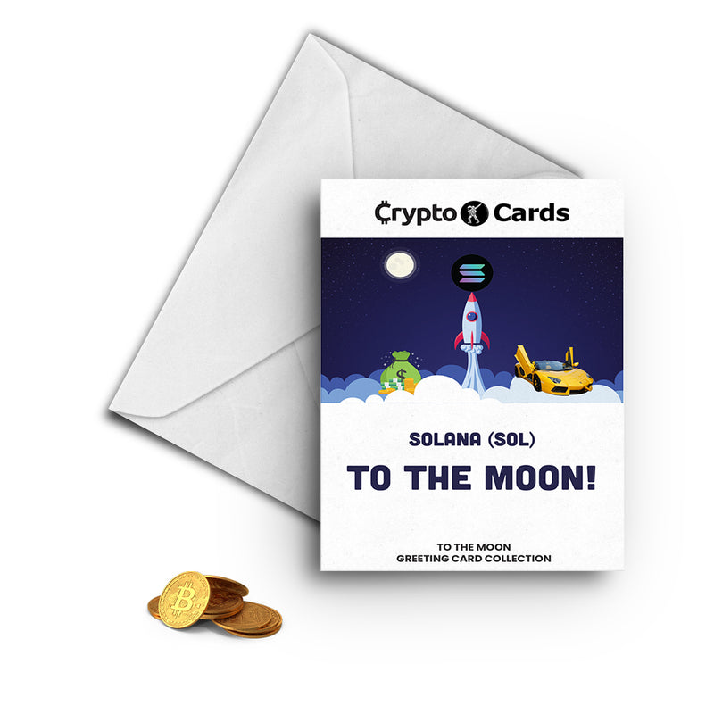 Solana (SOL) To The Moon! Crypto Cards