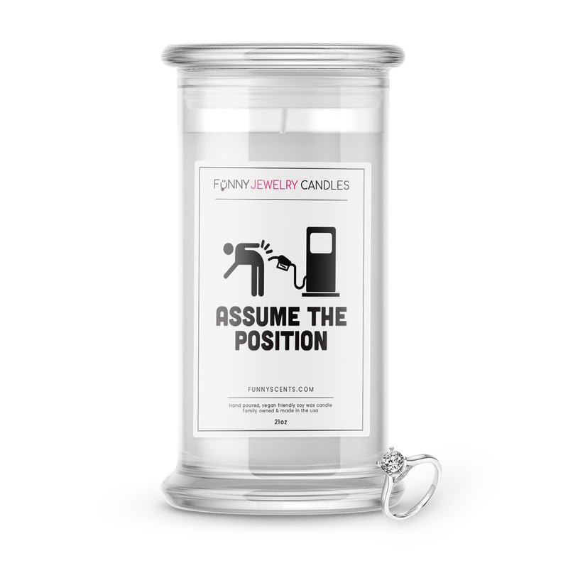 Assume The Position Jewelry Funny Candles