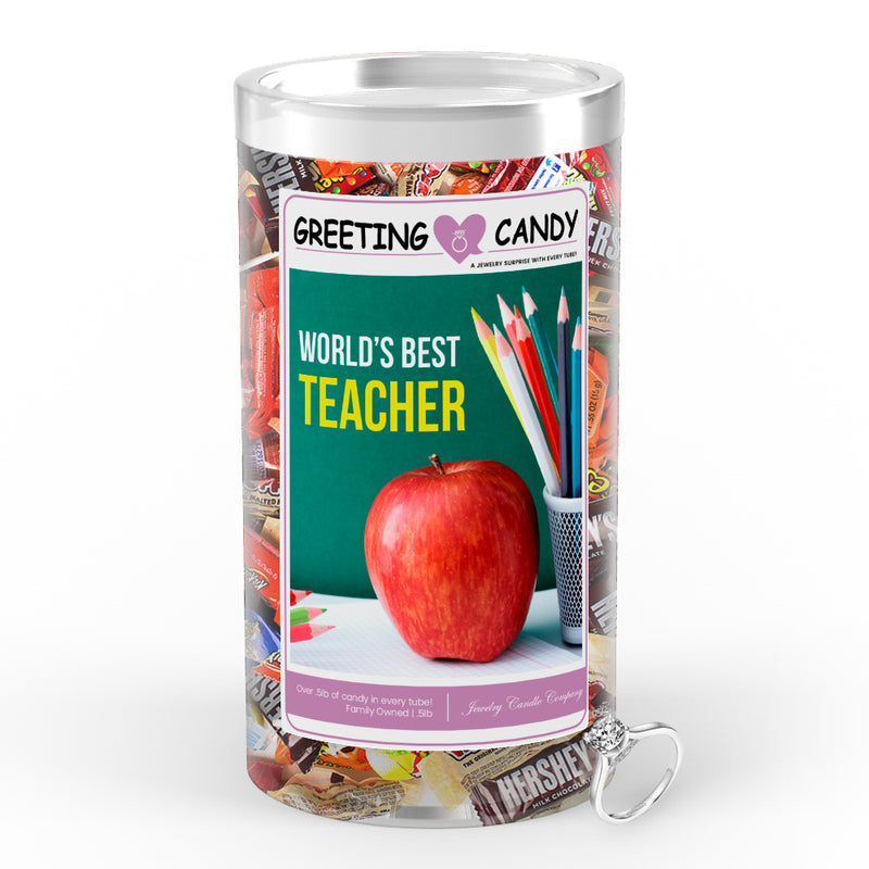 World's best teacher Greetings Candy