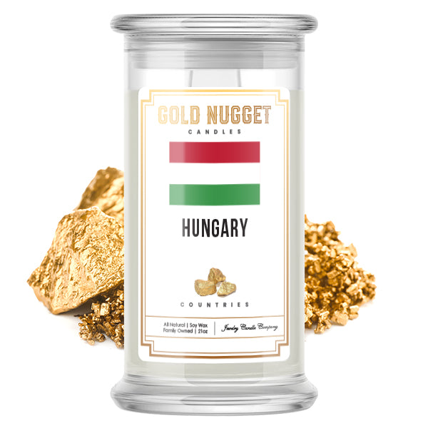 Hungary Countries Gold Nugget Candles