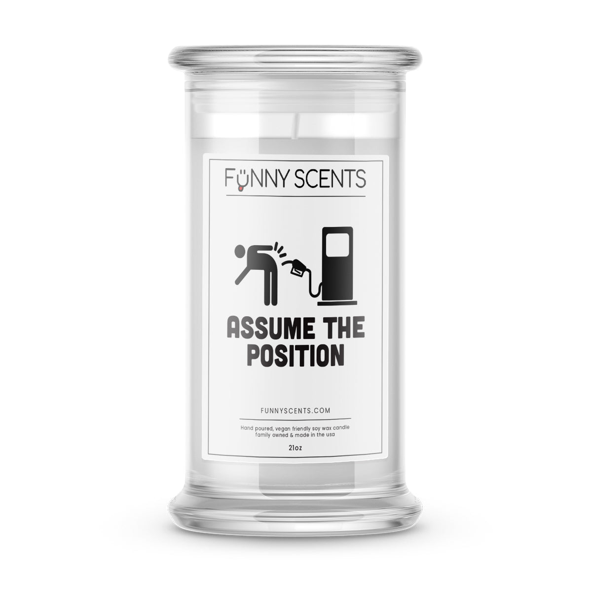 Assume The Position Funny Candles
