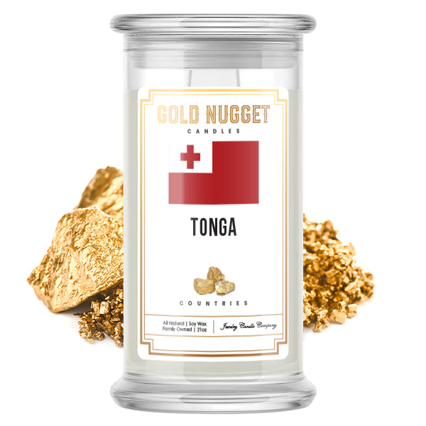 Tonga Countries Gold Nugget Candles