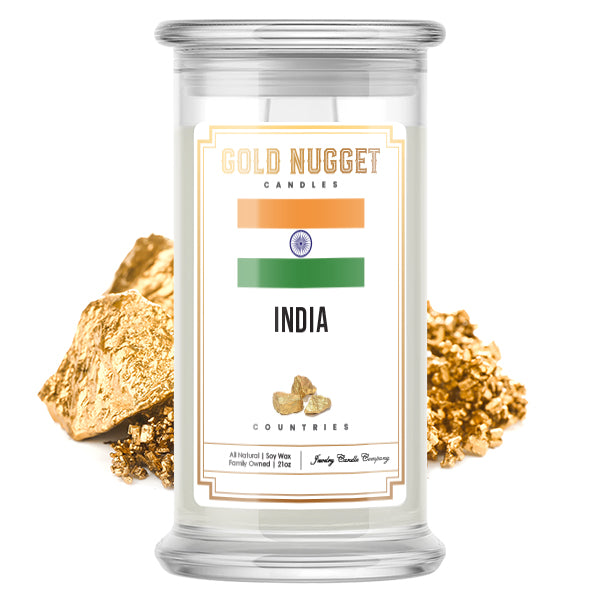 India Countries Gold Nugget Candles