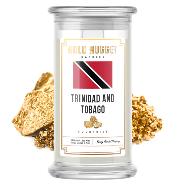 Trinidad and Tobago Countries Gold Nugget Candles