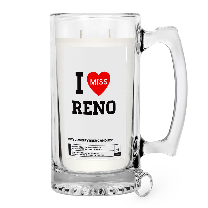 I miss Reno City Jewelry Beer Candles