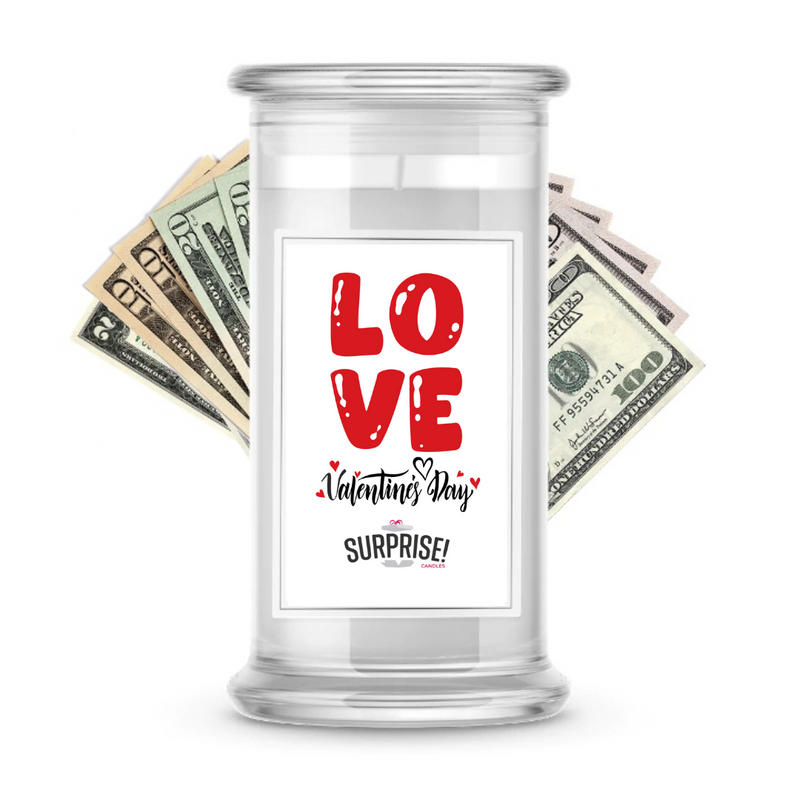 Love Valentine Day | Valentine's Day Surprise Cash Candles
