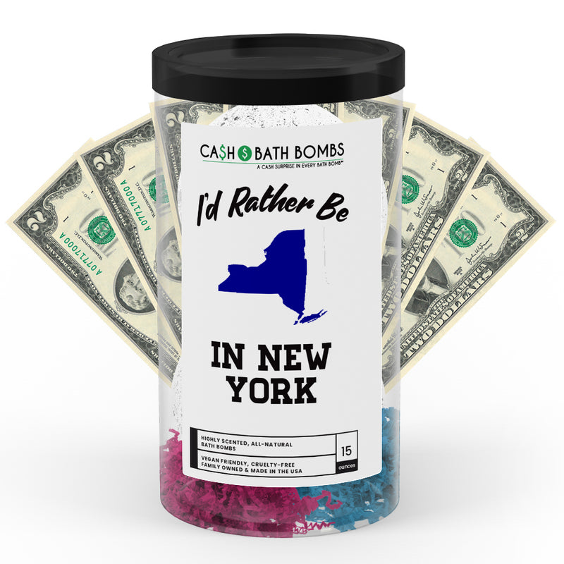 I'd rather be In New York Cash Bath Bombs