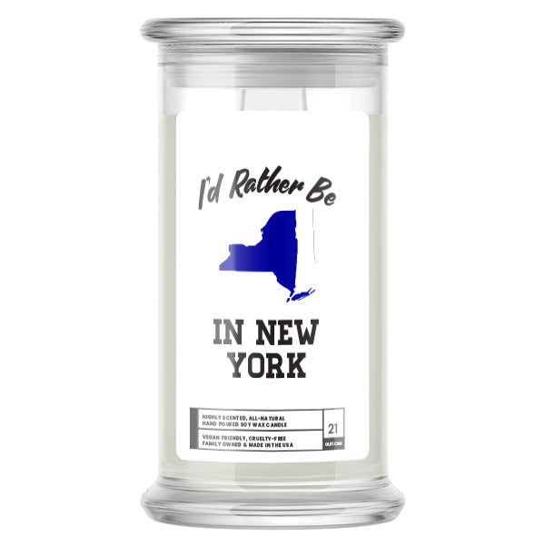 I'd rather be In New York Candles