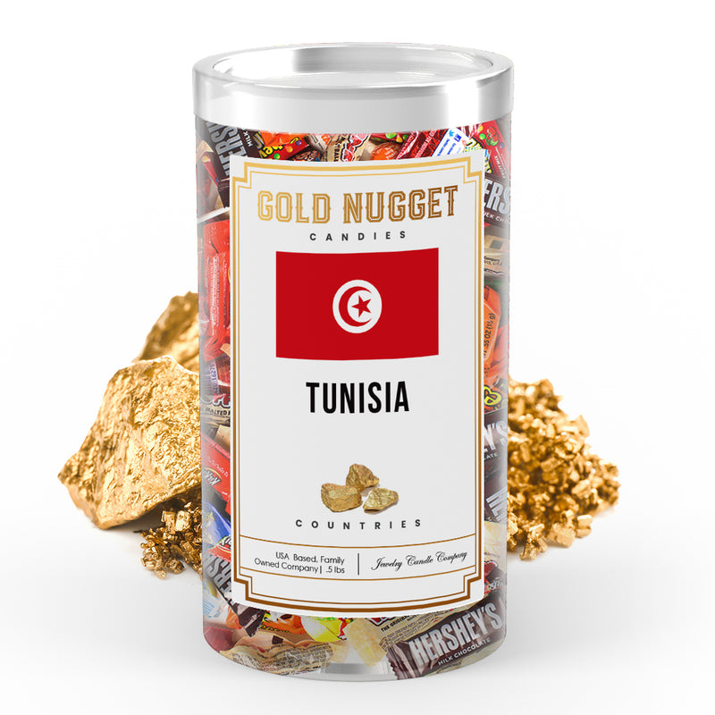 Tunisia Countries Gold Nugget Candy