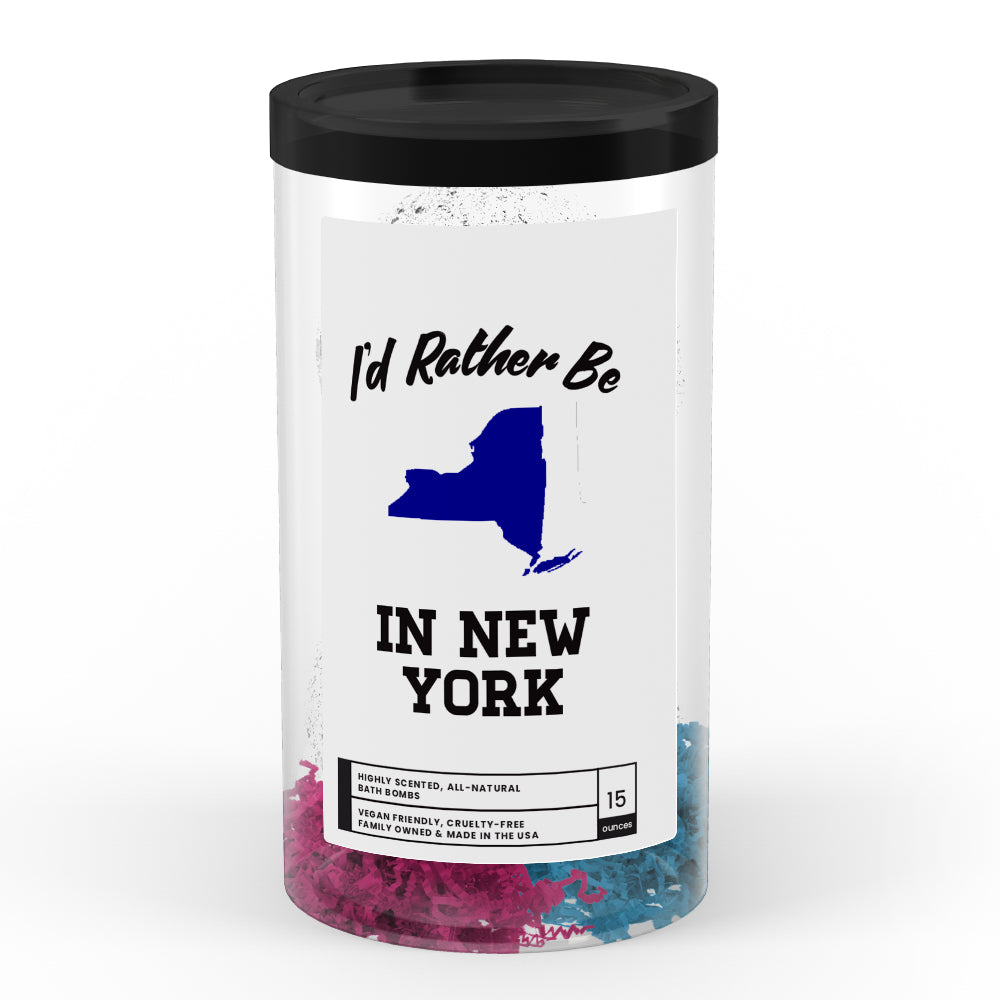 I'd rather be In New York Bath Bombs