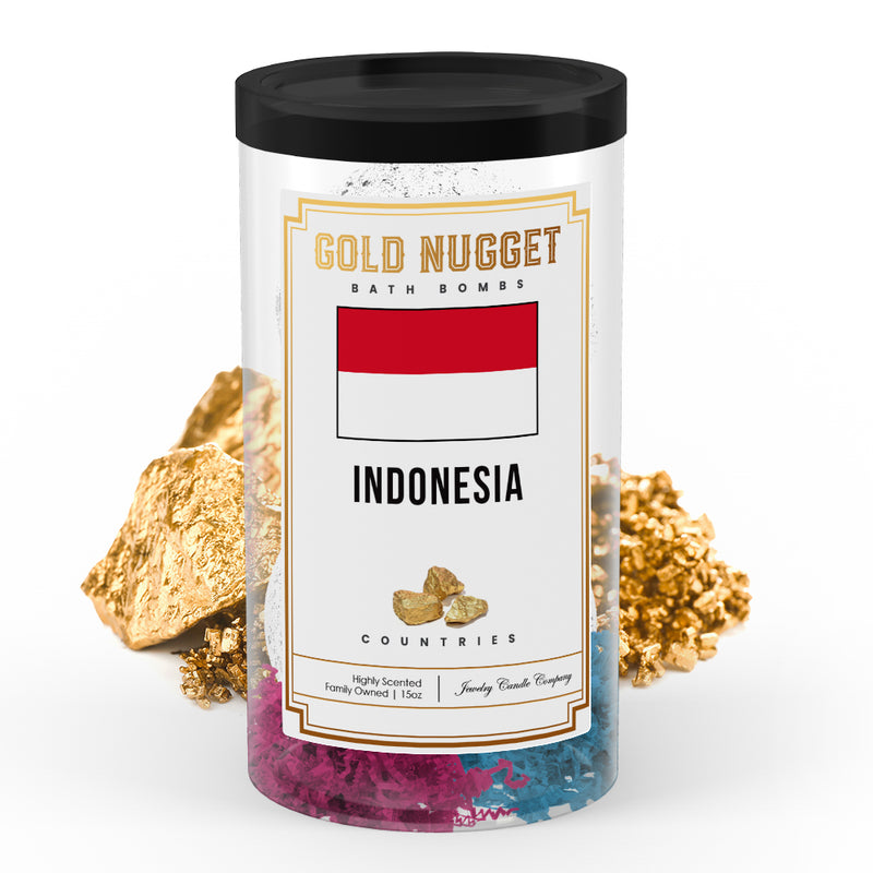 Indonesia Countries Gold Nugget Bath Bombs