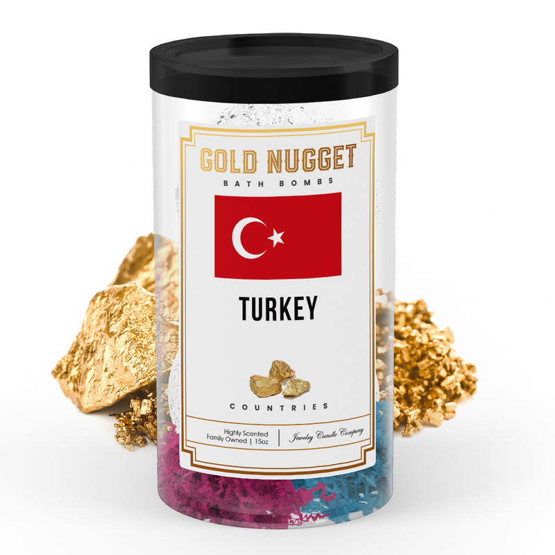 Turkey Countries Gold Nugget Bath Bombs