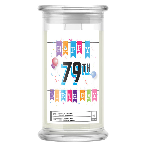Happy 79th Birthday Candle