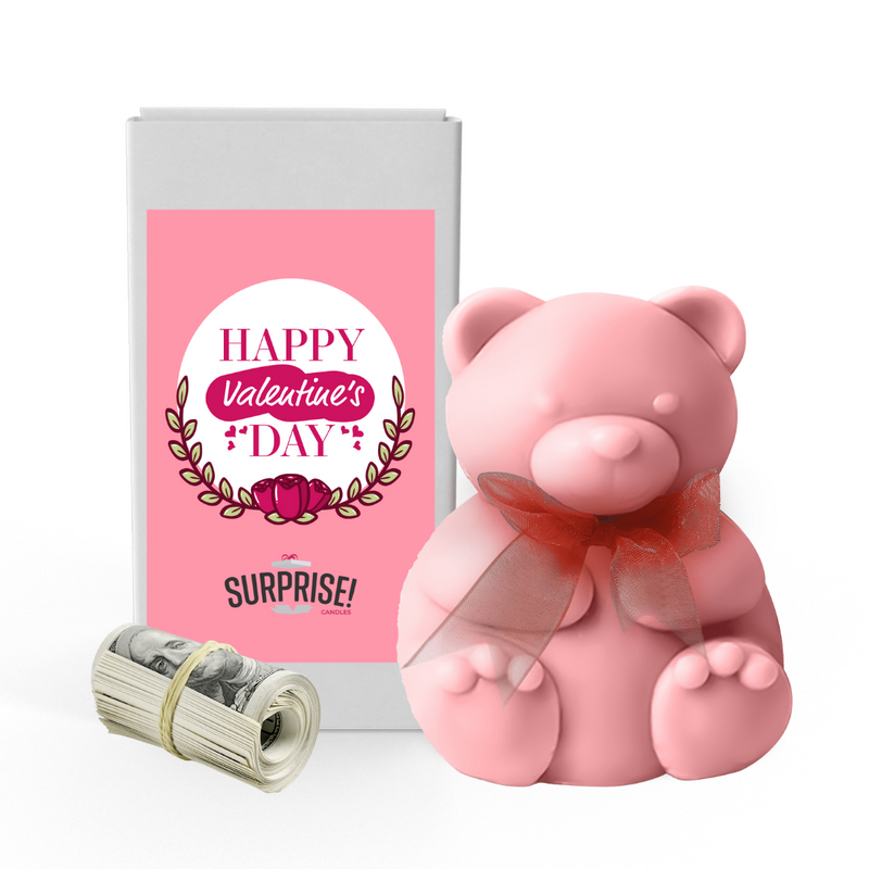 Happy Valentine Day 14 | Valentines Day Surprise Cash Money Bear Wax Melts