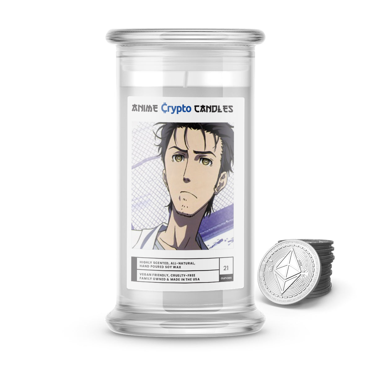 Okabe, Rintarou (岡部 倫太郎) - Crypto Anime Candles