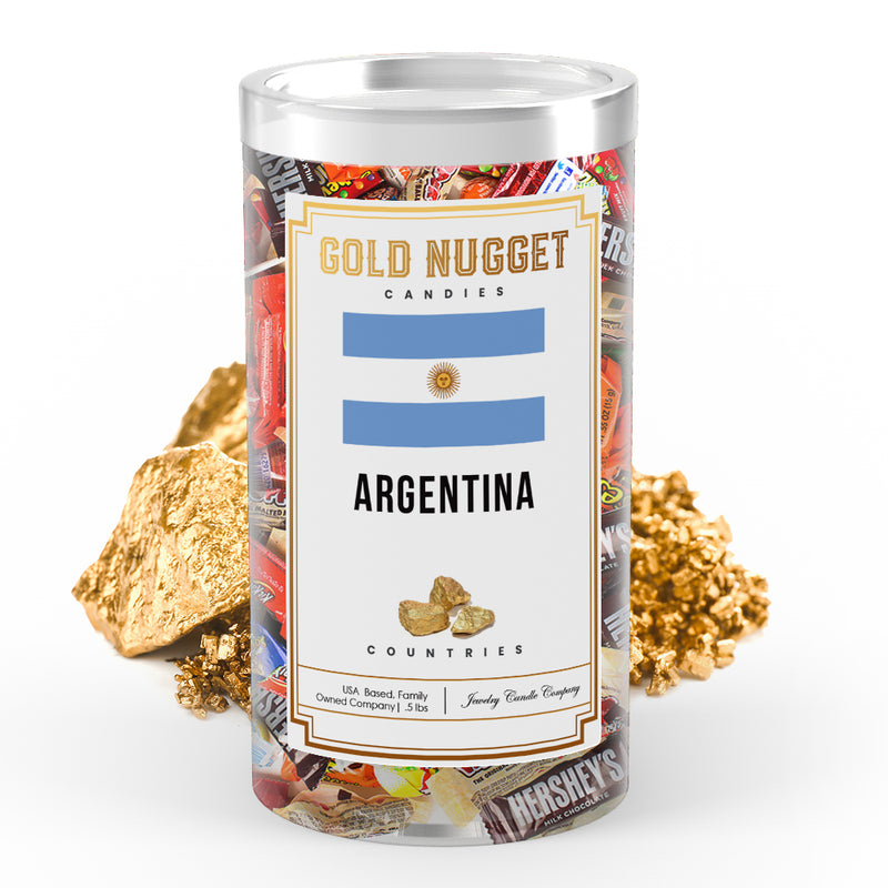 Argentina Countries Gold Nugget Candy