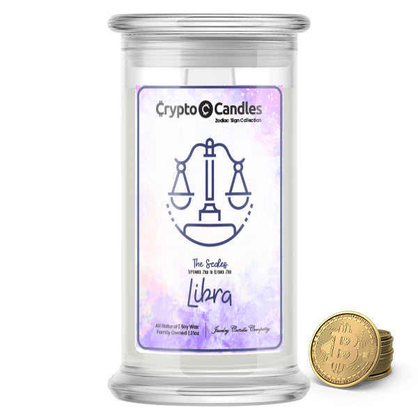 Libra Zodiac Crypto Candles
