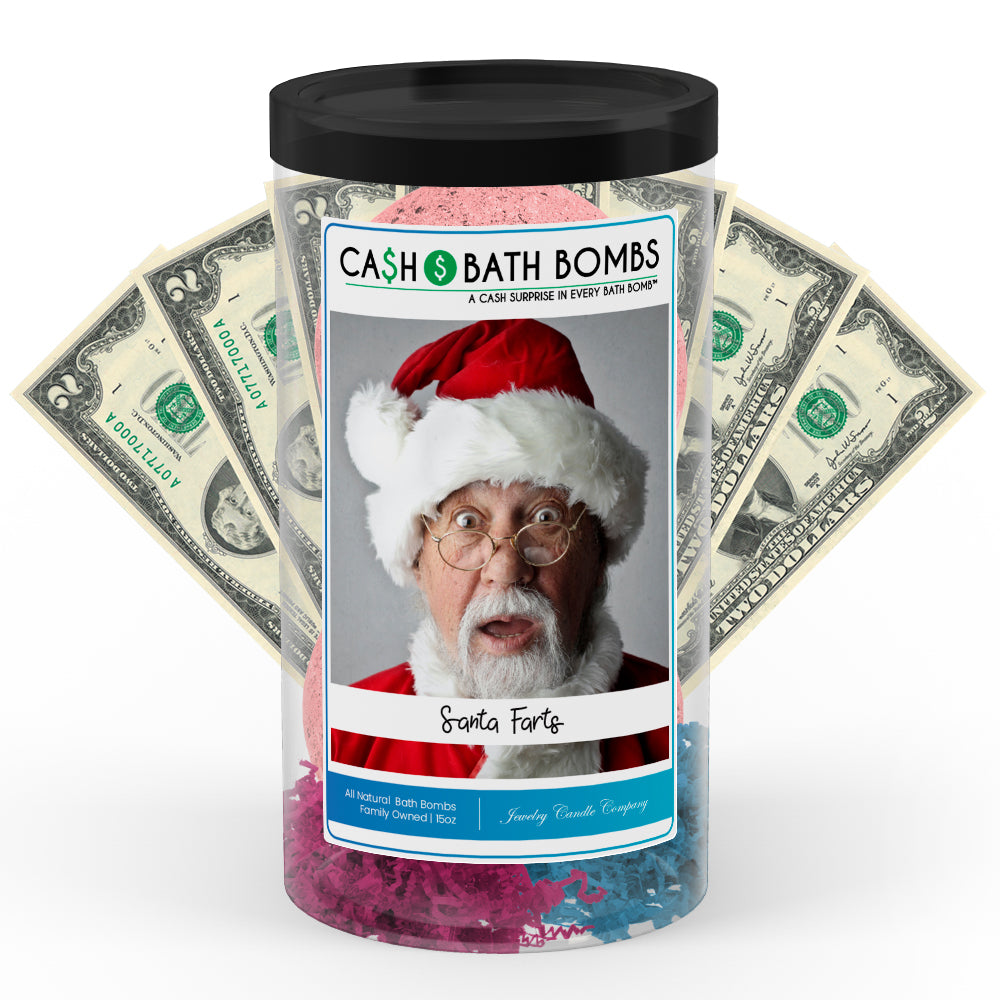 Santa Farts Cash Bath Bombs