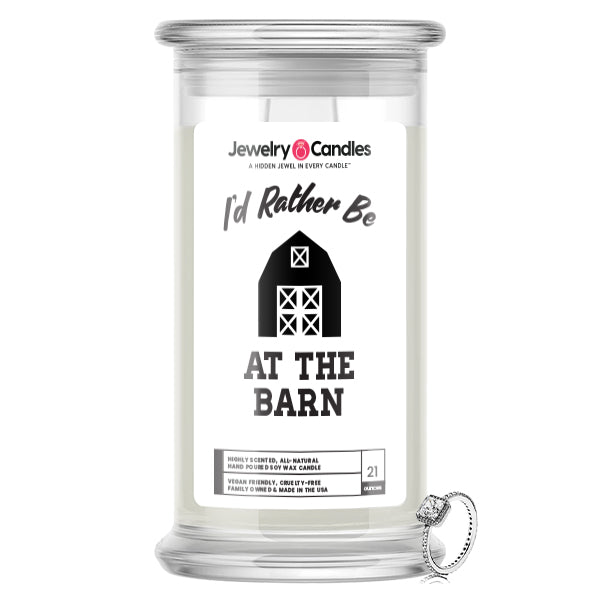 I'd rather be At The Barn Jewelry Candles
