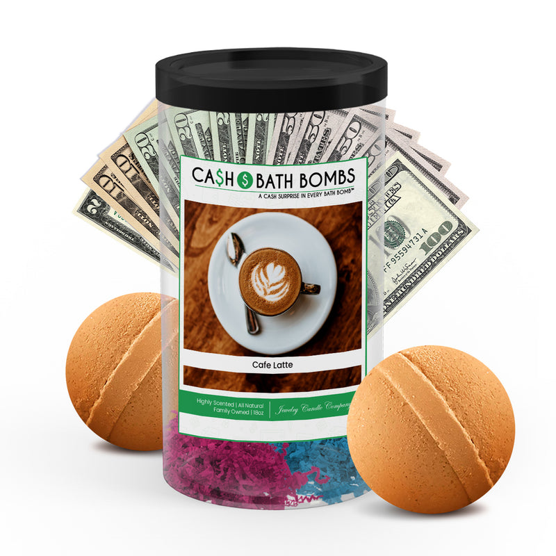 cafe latte cash bath bomb twin pack