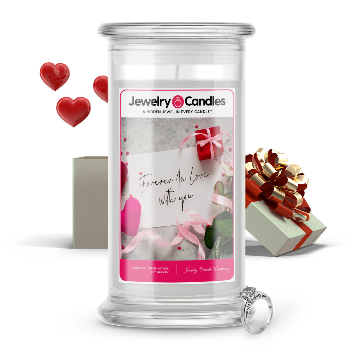 Forever in Love With You Valentine Jewelry Candle