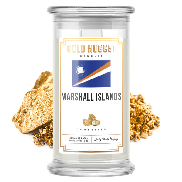 Marshall Islands Countries Gold Nugget Candles