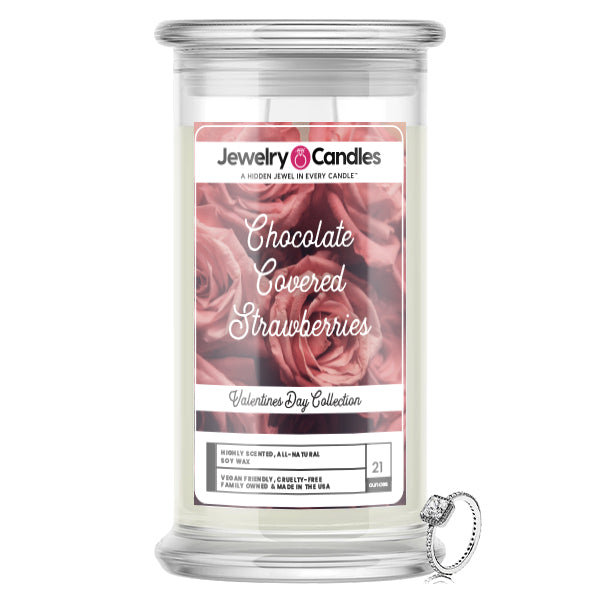 Chocolate Covered Strawberries Jewelry Candle