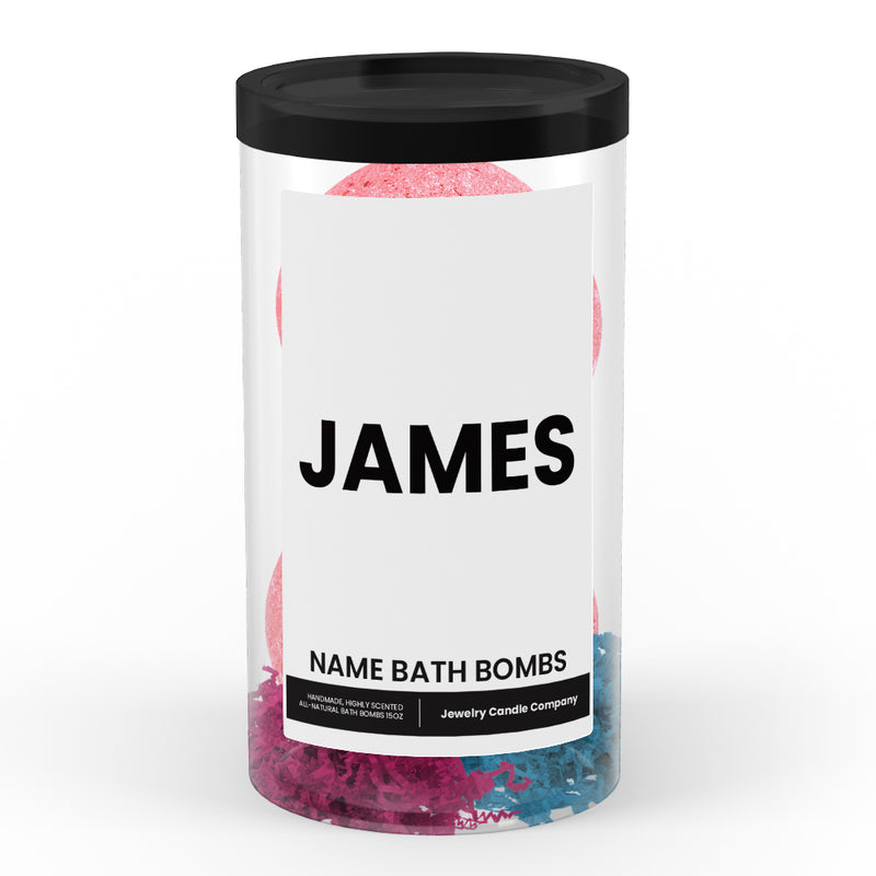 JAMES Name Bath Bomb Tube