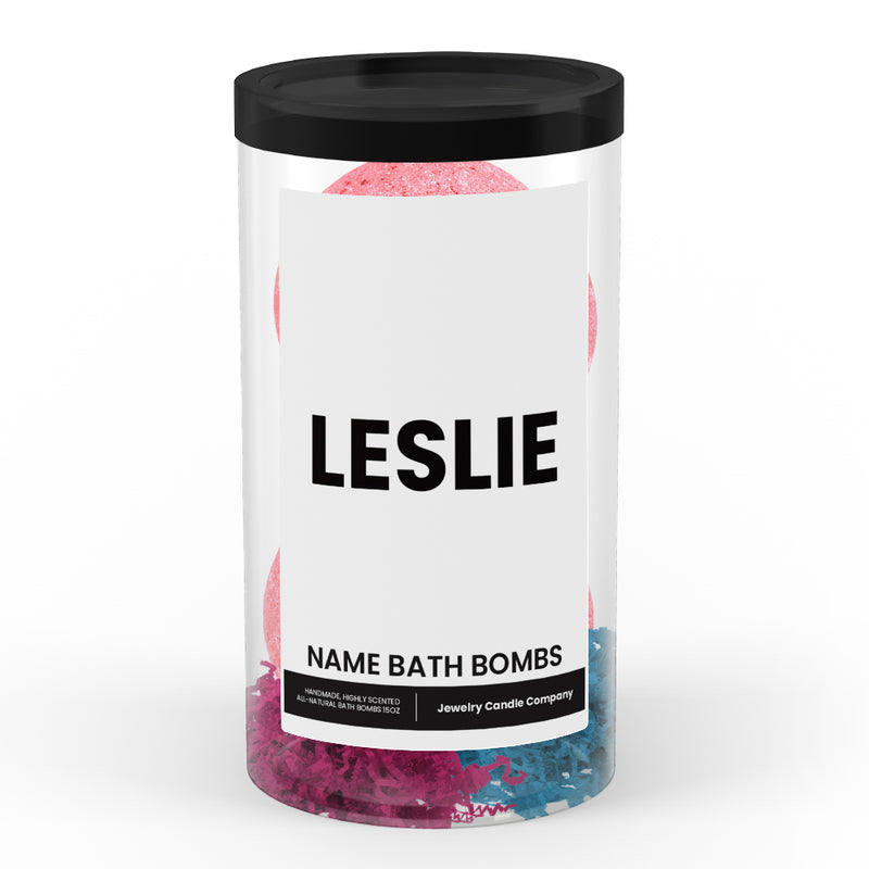 LESLIE Name Bath Bomb Tube