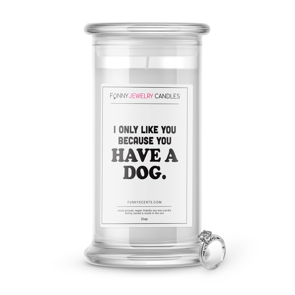 I Only Like You Because You Have a Dog. Jewelry Funny Candles