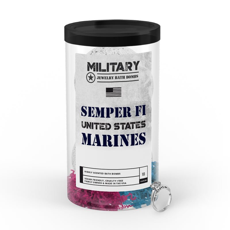 SEMPER FI UNITED STATES MARINES | Military Jewelry Bath Bombs