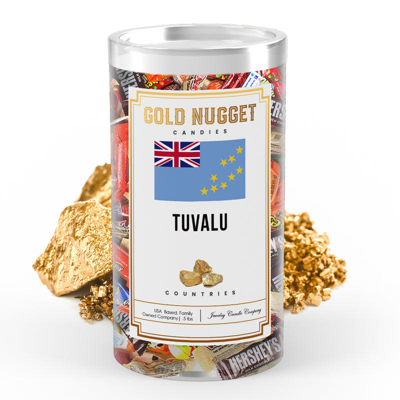 Tuvalu Countries Gold Nugget Candy
