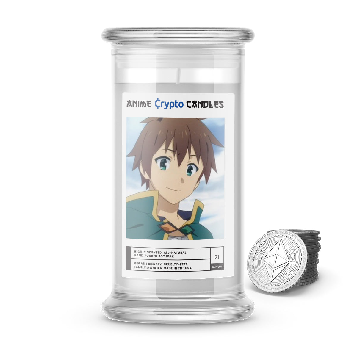 Satou, Kazuma (佐藤 和真)  - Crypto Anime Candles