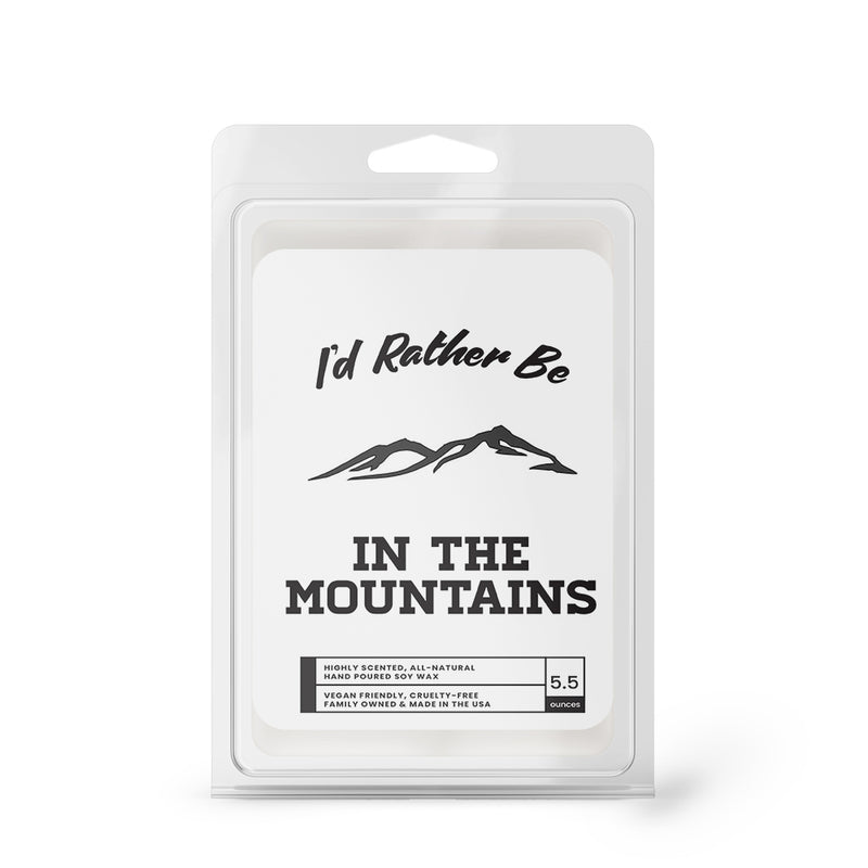 I'd rather be In The Mountains Wax Melts