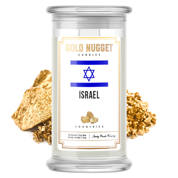 Israel Countries Gold Nugget Candles