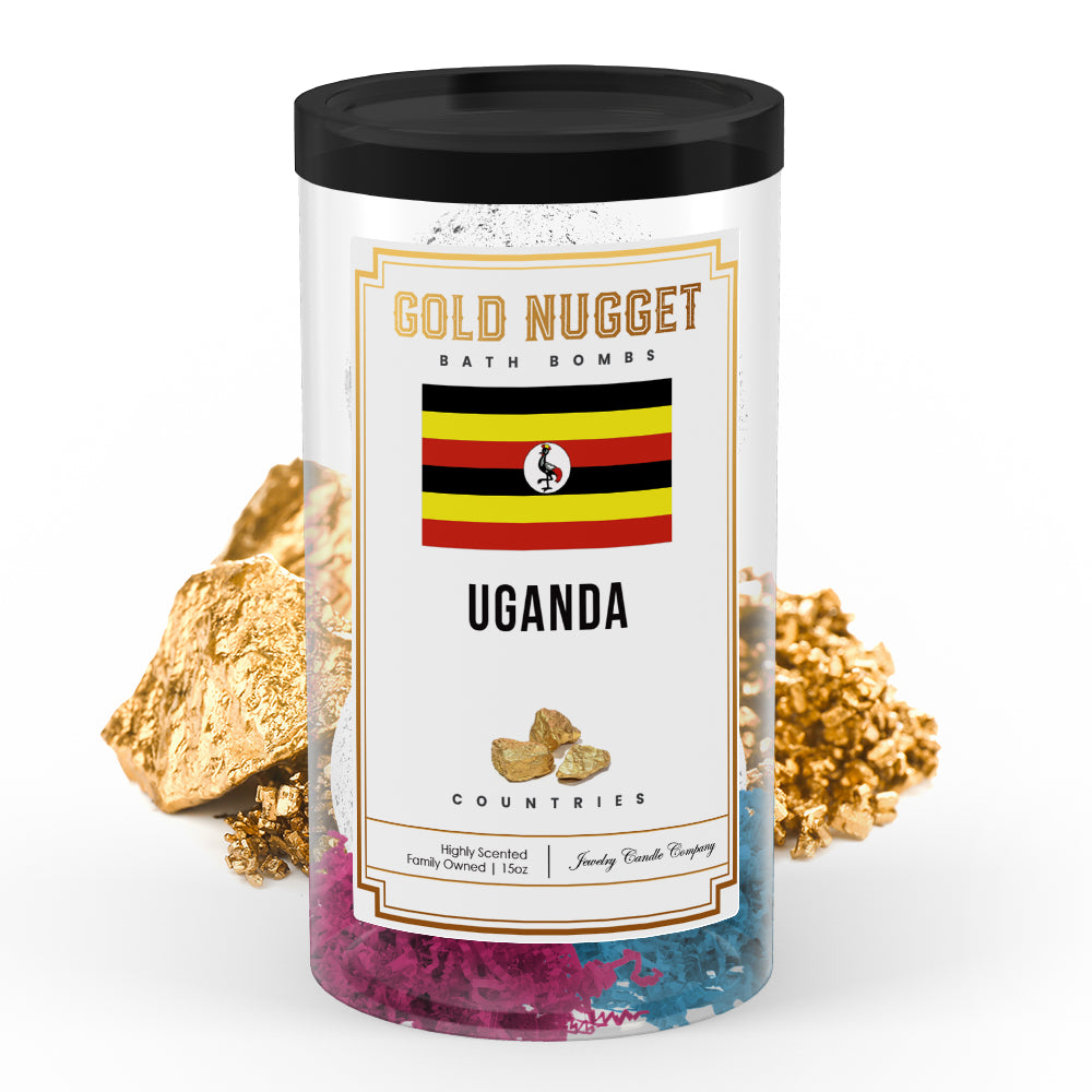 Uganda Countries Gold Nugget Bath Bombs