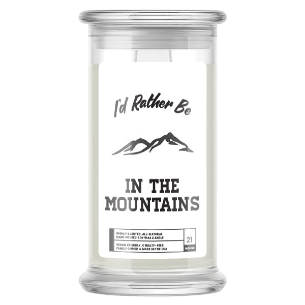 I'd rather be In The Mountains Candles