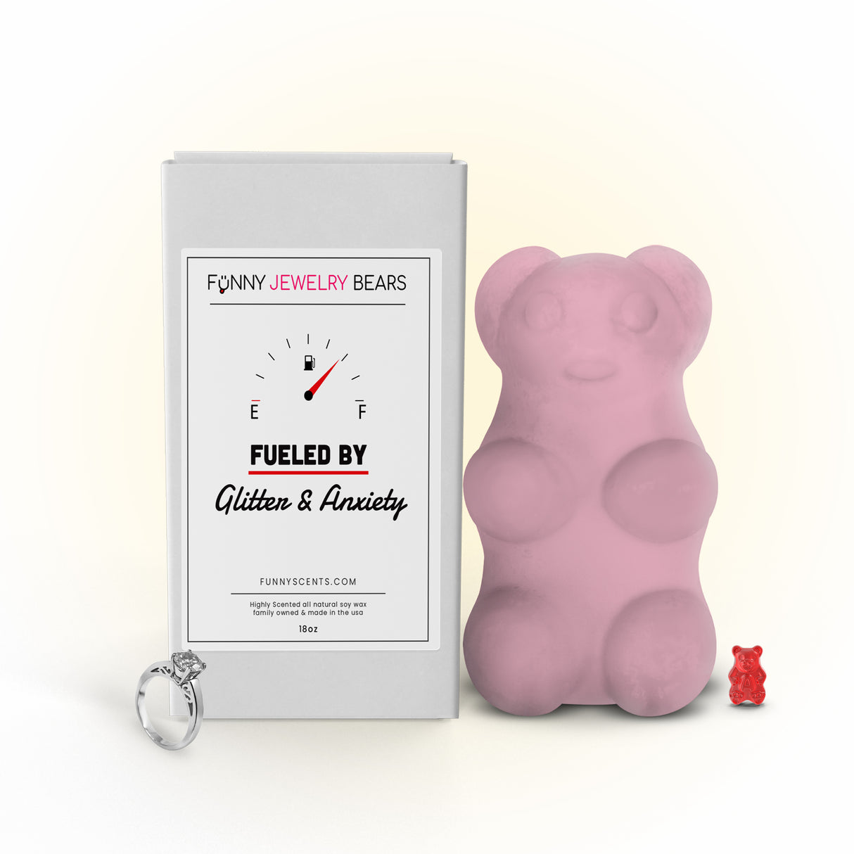 Fueled By Glitter and Anxiety Funny Jewelry Bear Wax Melts