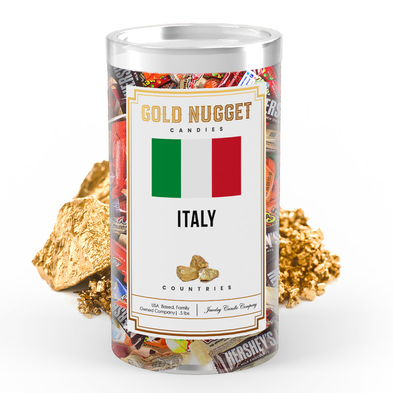 Italy Countries Gold Nugget Candy