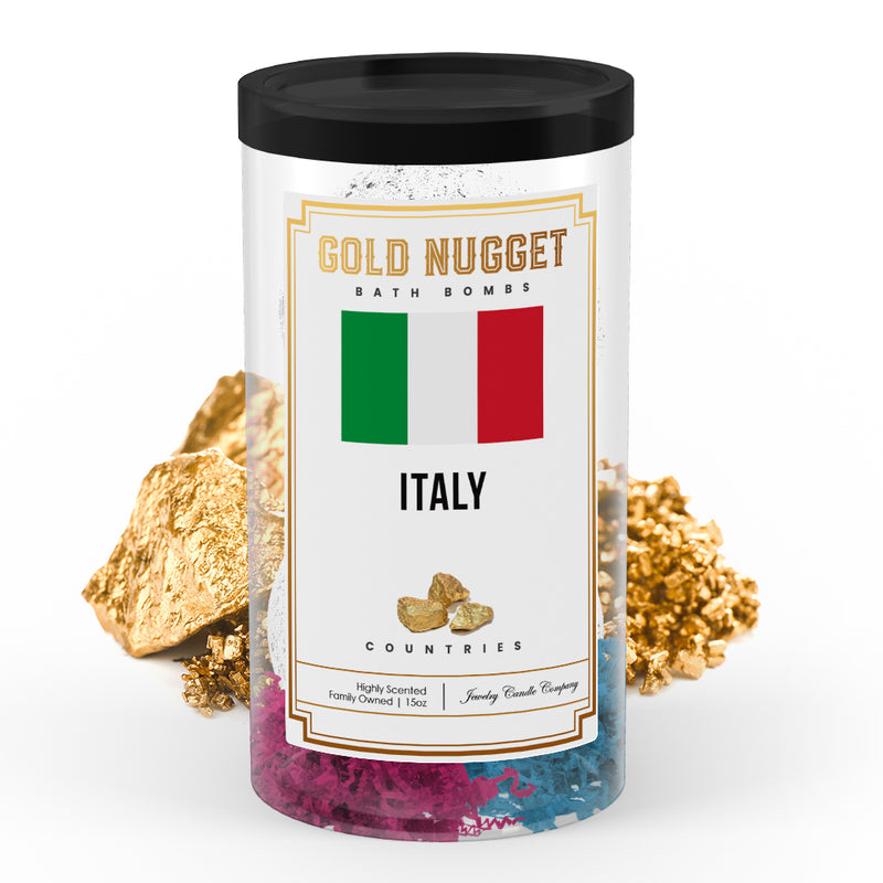 Italy Countries Gold Nugget Bath Bombs