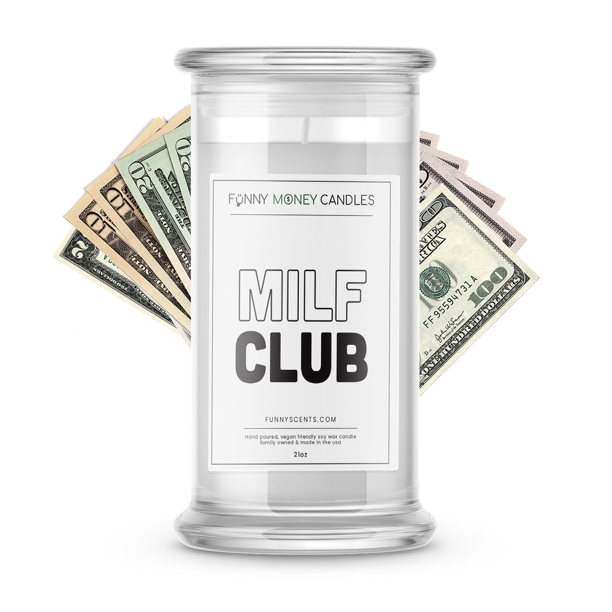 MILF Club Money Funny Candles