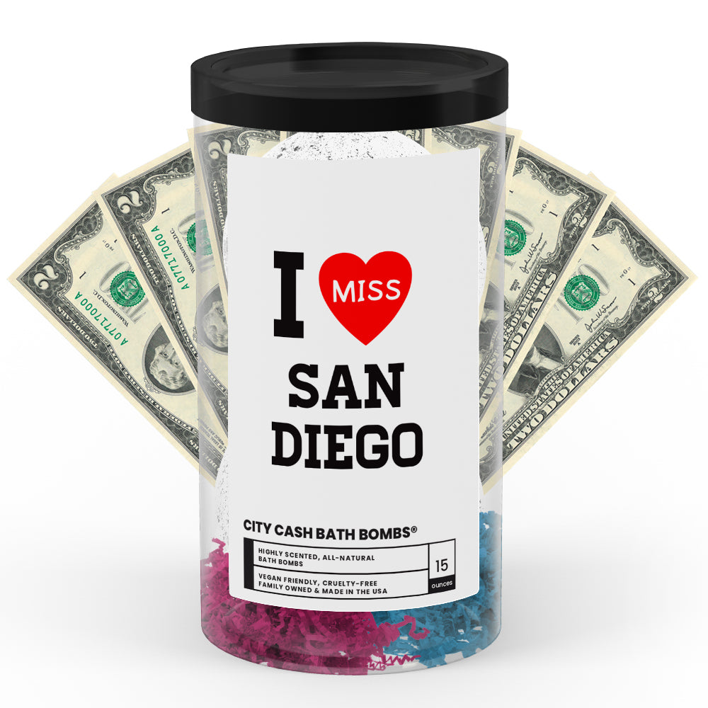 I miss San Diego City Cash Bath Bombs