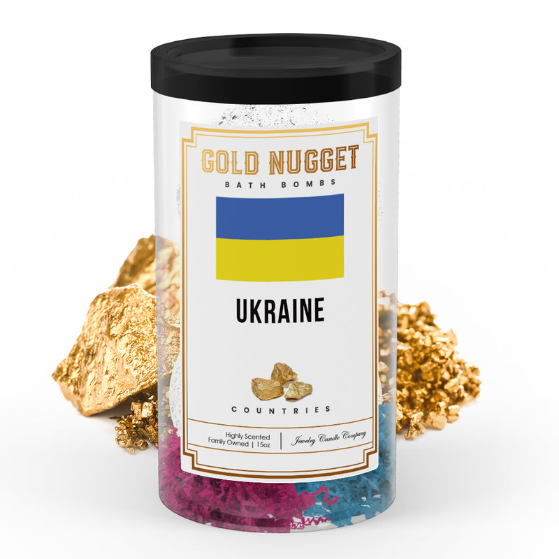 Ukraine Countries Gold Nugget Bath Bombs