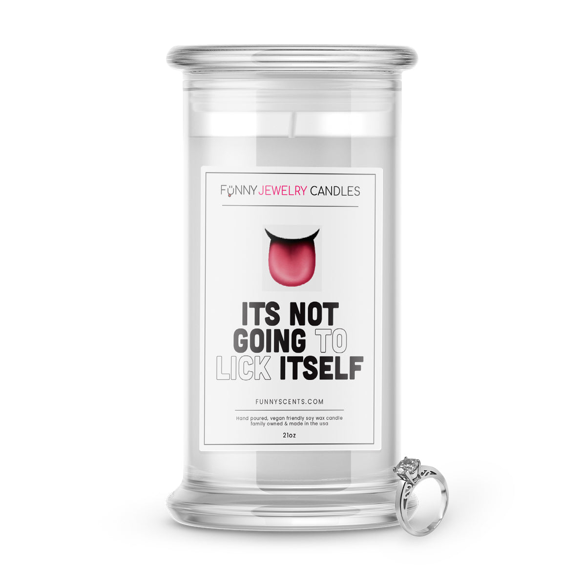 It's not going to Lick itself Jewelry Funny Candles