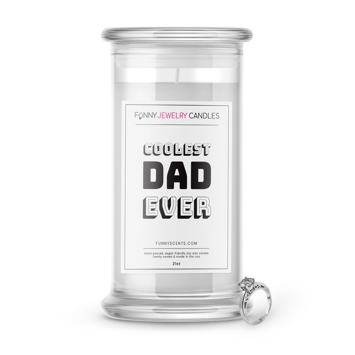 Coolest Dad Ever Jewelry Funny Candles