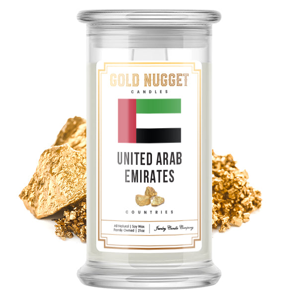 United Arab Emirates  Countries Gold Nugget Candles